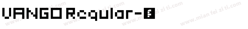 VANGO Regular字体转换